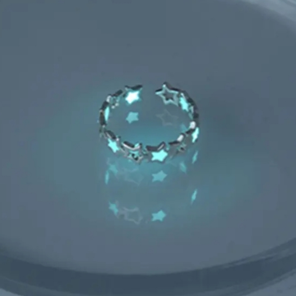 Glow in Dark Adjustable Women's Ring